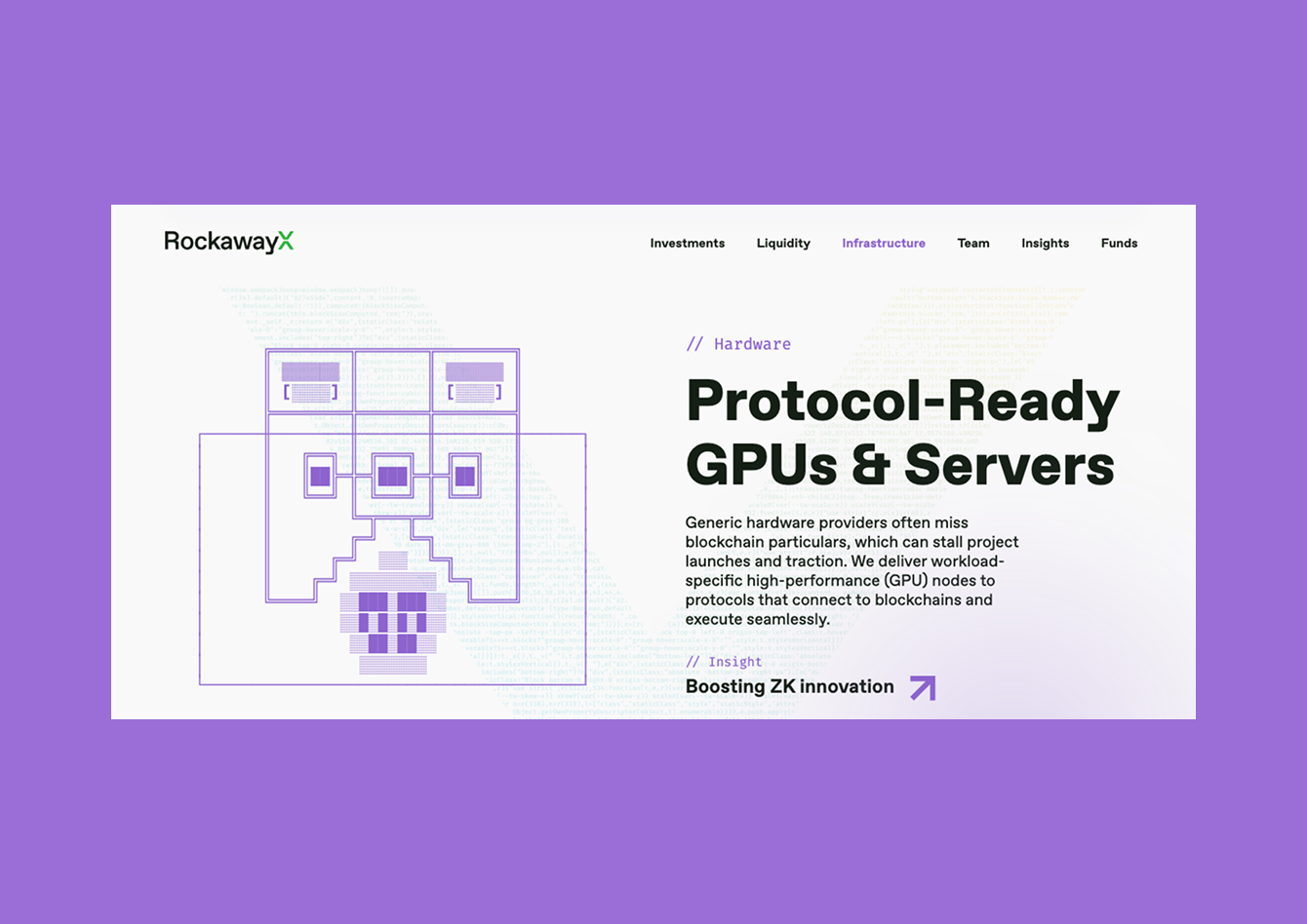 Landing page block